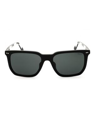 Polo Ralph Lauren Sleek Rectangular Sunglasses - Black
