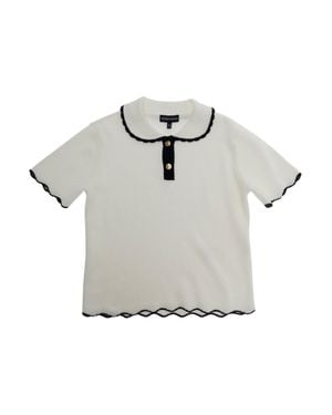 Emporio Armani Chic Girl's Mini Sweater For Spring/Summer 2026 - Gray