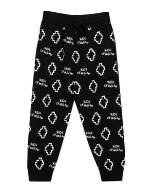Marcelo Burlon Marcelo Burlon County Of Milan Basic Logo Aop Sweatpant - Black