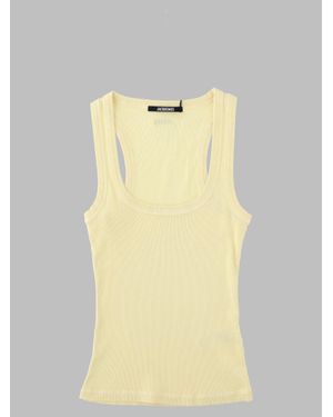 Jacquemus Cotton Jacquard-Style Top - Yellow
