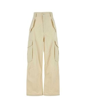 Bottega Veneta Sand Cotton Blend Cargo Pant - White