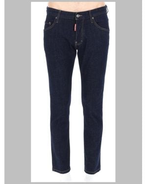 DSquared² Distressed Slim Fit Jeans - Blue