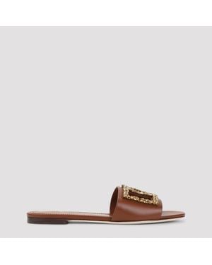 Dolce & Gabbana Flat Sandal - Brown