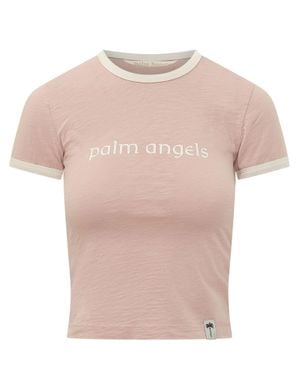 Palm Angels Hollywood Slim Tee - Pink