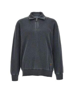 Carhartt Harper Half-Zip Polo Shirt - Gray