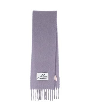 Marni Alpaca & Polyamide Scarf - Purple