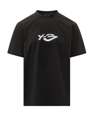 Y-3 Logo Long Sleeve Tee - Black