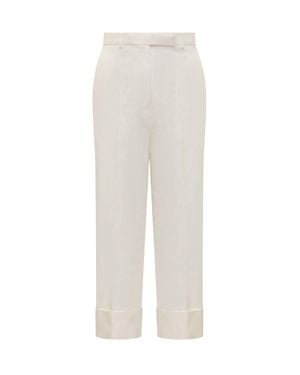 Thom Browne Classic Gros-Grain Pants - White