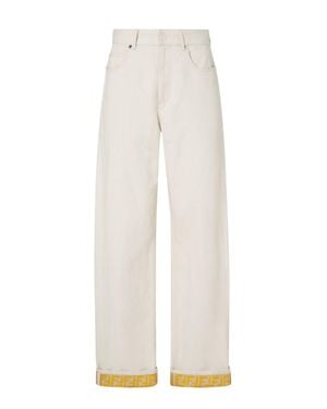 Fendi Stylish Mini Jeans - White