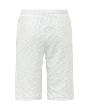 Gcds Monogram Bermuda Shorts - White