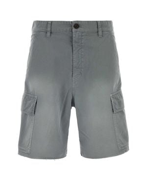 Miu Miu Twill Bermuda Shorts - Gray