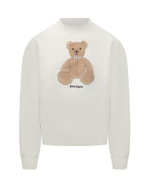 Palm Angels Mini Sweatshirt With Graphic Print - White