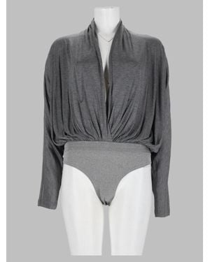 Co. Silk-Blend Mini Top - Gray