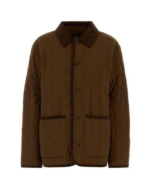 A.P.C. Stretch Nylon Leone Jacket - Brown