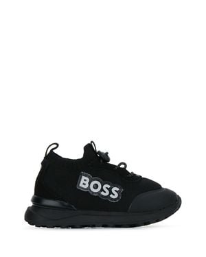 BOSS Kids Mini Sneakers - Black