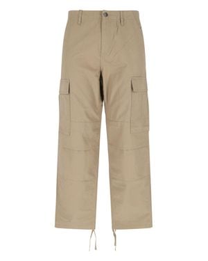Carhartt Carpenter-Style Workwear Pants - Natural
