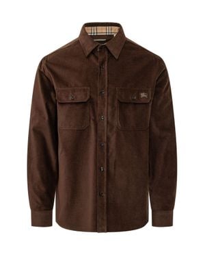Burberry Cadoc Long-Sleeve Shirt - Brown