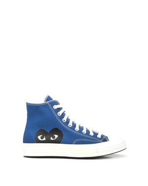 COMME DES GARÇONS PLAY Playful Ankle Sneakers - Blue