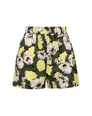 MSGM Cotton Shorts - Green
