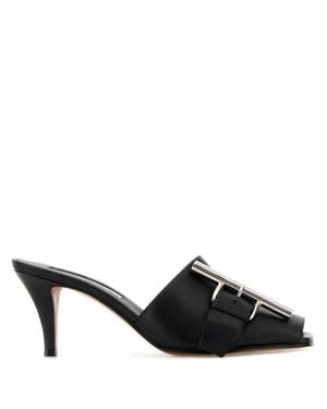 McQueen Sandal S.Leather - Black