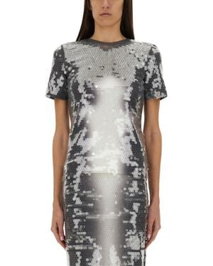 Sportmax Sequin-Embellished T-Shirt - Gray