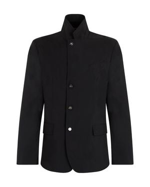 Dolce & Gabbana Jacket With High Collar - Black