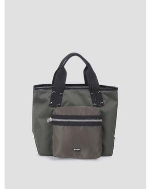 Sacai Medium Pocket Tote Handbag - Gray