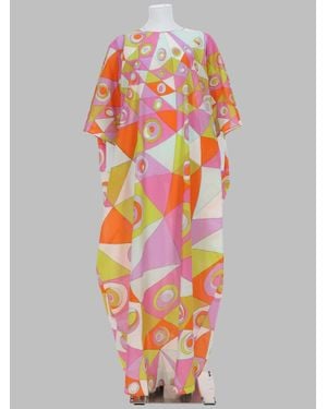 PUCCI Mini Multi-colored Cotton Dress For - Multicolor