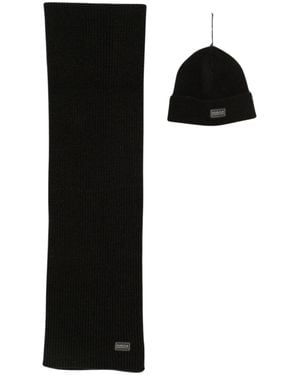 Barbour Barbour-International-Style Acrylic Scarf For - Black