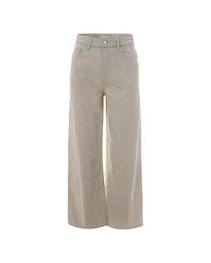 A.P.C. A. P.C. Front Button & Concealed Zip Closure Jeans - Gray