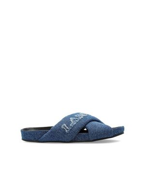 Lanvin Criss Cross Sandal - Blue