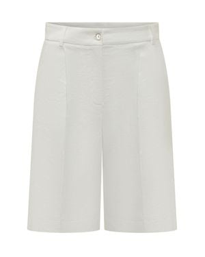 Pinko High-Waisted Bermuda Shorts - White
