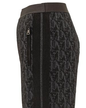 Palm Angels Jacquard Pants With Paint Detailing - Black