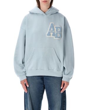 Anine Bing Harvey Lettermann Hoodie - Blue