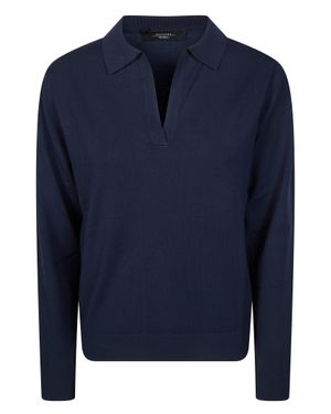 Weekend by Maxmara Stretch Polo - Blue