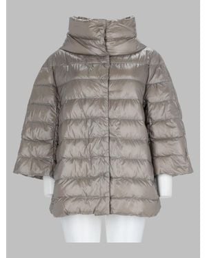 Herno Quilted Mini Trench Coat - Gray