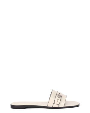 Tory Burch Flat Sandal Romy Sheep Leather - White