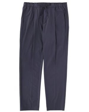 Herno Pants With Logo - Blue