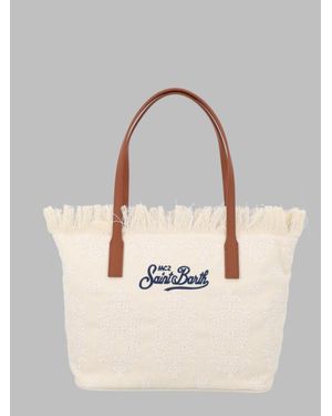 MC2 Saint Barth Borsa "City" Medium Con Frange - Natural