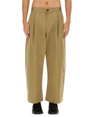 Studio Nicholson Pants Sorte - Natural
