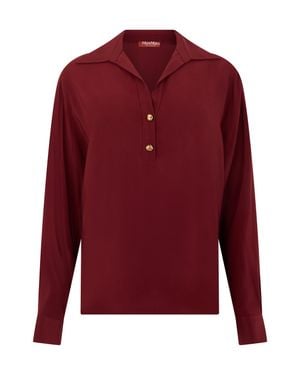 Max Mara Long-Sleeve Polo - Red