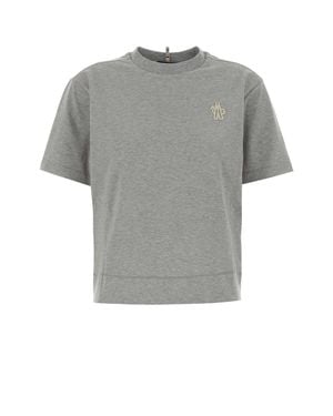 Moncler Stretch Cotton T-Shirt Set - Gray