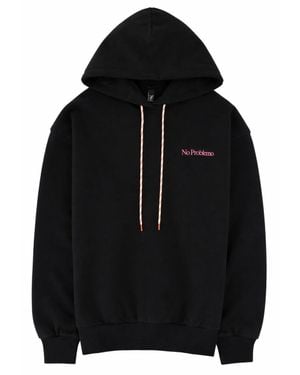 No Problemo Felpa Con Logo E Stampa - Black
