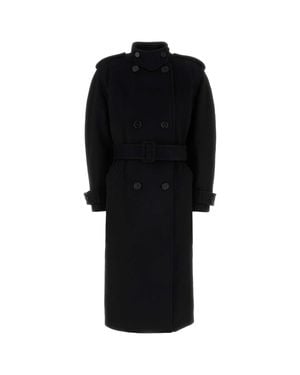 Chloé Mock Collar Trench Coat - Black