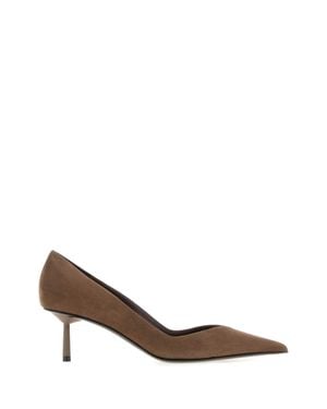 Le Silla Mud Suede Pumps - Brown