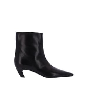 KHAITE 100% Calf Leather Boots - Black