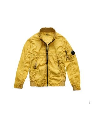 C.P. Company Jacket With Logo - Yellow