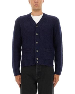 Aspesi Knitted Cardigan - Blue