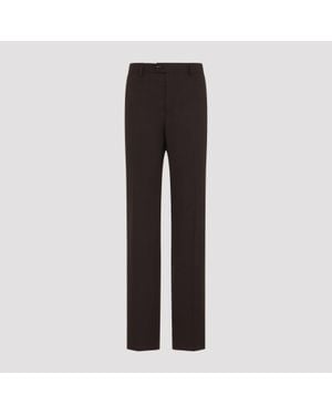 Paul Smith Tailored Wool Straight-Leg Pants - Black