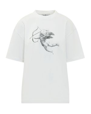 Fiorucci Print Relaxed Tee - White
